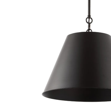 Harper Industrial Farmhouse Iron LED Pendant - JONATHAN Y